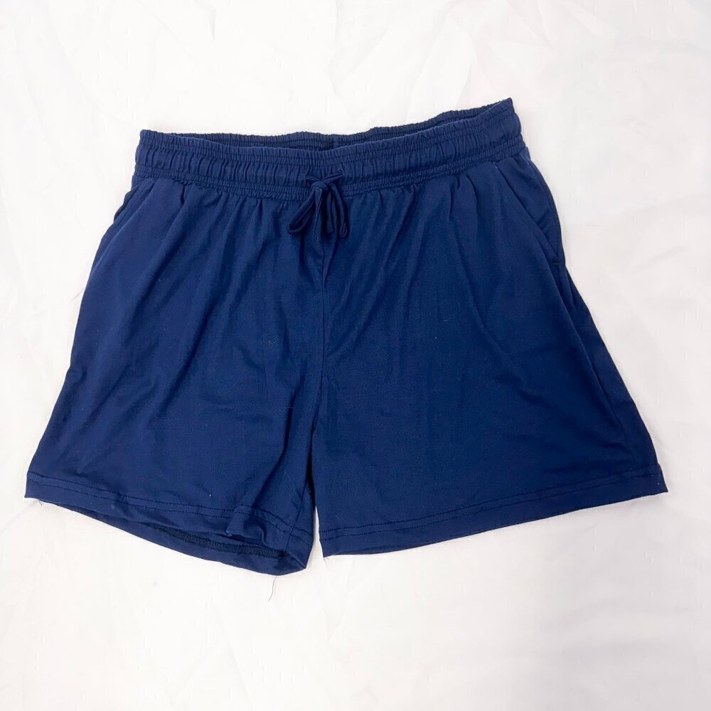 NAVY Track Shorts - SIZE LARGE